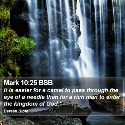 Mark 10:25 BSB Bible Verse Image