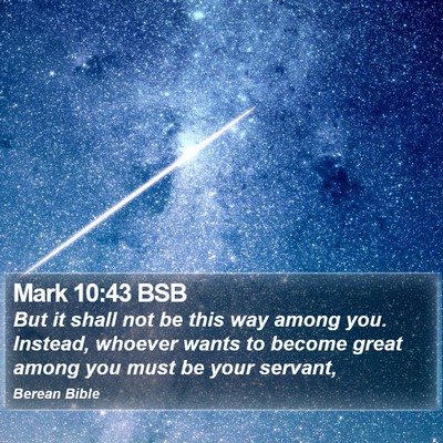 Mark 10:43 BSB Bible Verse Image