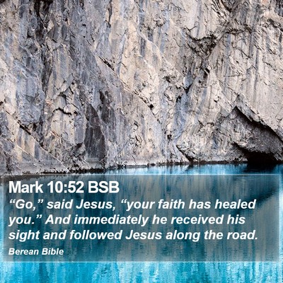 Mark 10:52 BSB Bible Verse Image