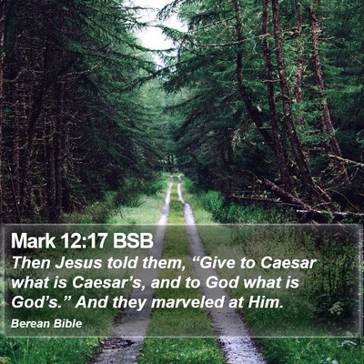 Mark 12:17 BSB Bible Verse Image
