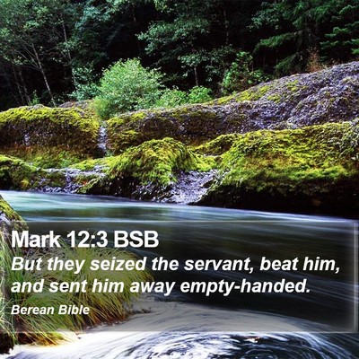 Mark 12:3 BSB Bible Verse Image