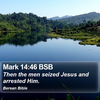 Mark 14:46 BSB Bible Verse Image