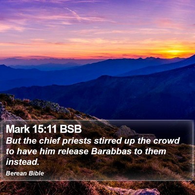 Mark 15:11 BSB Bible Verse Image