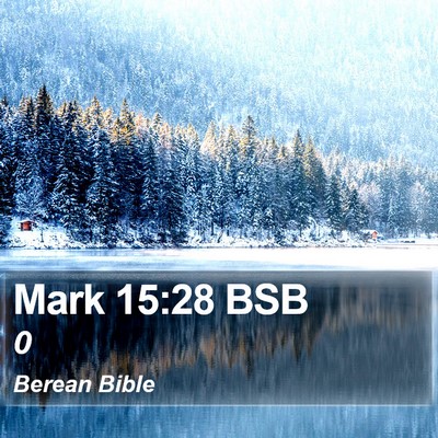 Mark 15:28 BSB Bible Verse Image