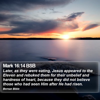 Mark 16:14 BSB Bible Verse Image