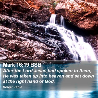 Mark 16:19 BSB Bible Verse Image