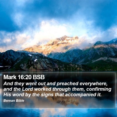 Mark 16:20 BSB Bible Verse Image