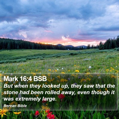 Mark 16:4 BSB Bible Verse Image