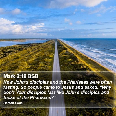 Mark 2:18 BSB Bible Verse Image