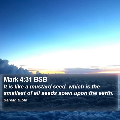 Mark 4:31 BSB Bible Verse Image