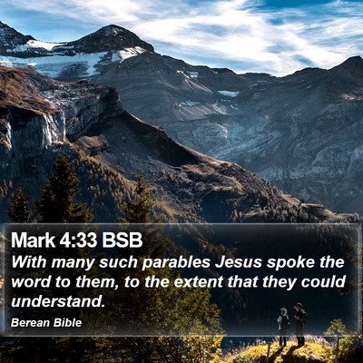 Mark 4:33 BSB Bible Verse Image