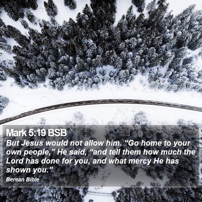 Mark 5:19 BSB Bible Verse Image