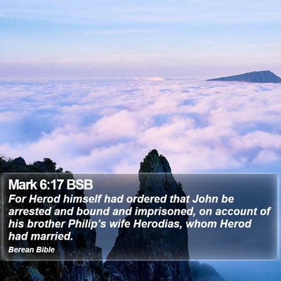 Mark 6:17 BSB Bible Verse Image
