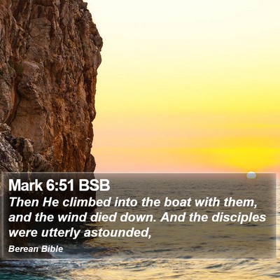 Mark 6:51 BSB Bible Verse Image