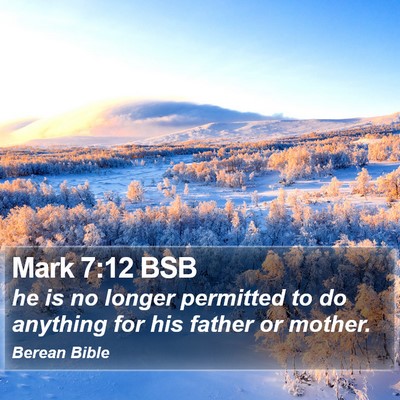 Mark 7:12 BSB Bible Verse Image