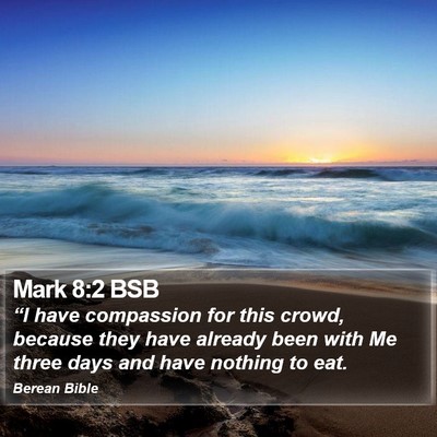 Mark 8:2 BSB Bible Verse Image