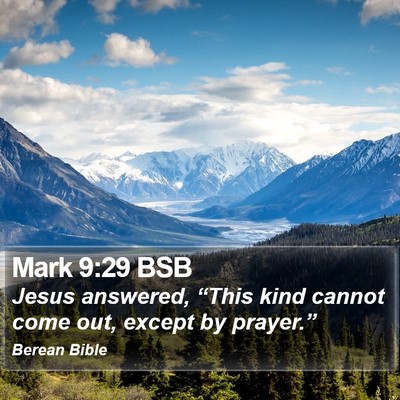 Mark 9:29 BSB Bible Verse Image