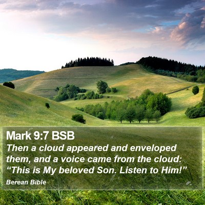 Mark 9:7 BSB Bible Verse Image