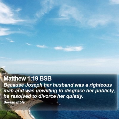 Matthew 1:19 BSB Bible Verse Image