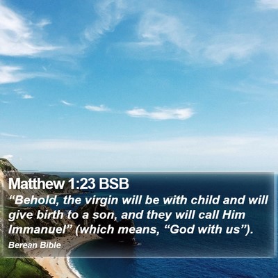 Matthew 1:23 BSB Bible Verse Image