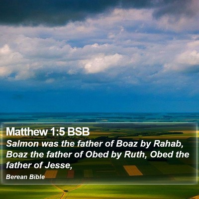 Matthew 1:5 BSB Bible Verse Image