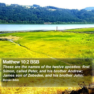 Matthew 10:2 BSB Bible Verse Image