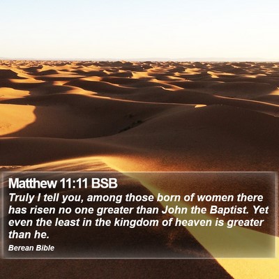 Matthew 11:11 BSB Bible Verse Image