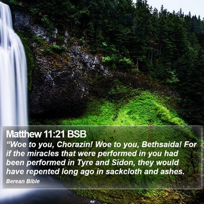 Matthew 11:21 BSB Bible Verse Image