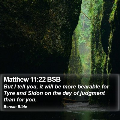 Matthew 11:22 BSB Bible Verse Image