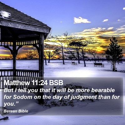 Matthew 11:24 BSB Bible Verse Image