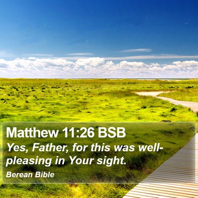 Matthew 11:26 BSB Bible Verse Image