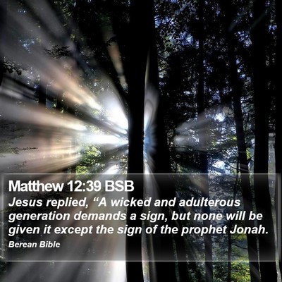 Matthew 12:39 BSB Bible Verse Image