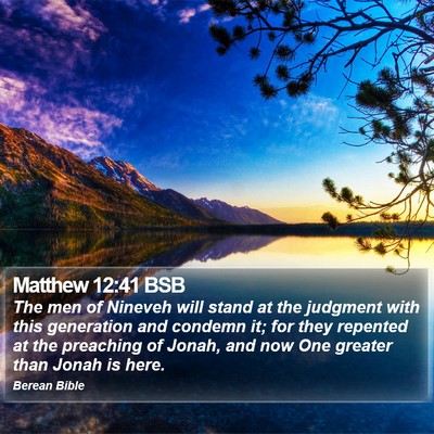 Matthew 12:41 BSB Bible Verse Image