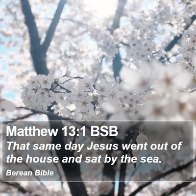 Matthew 13:1 BSB Bible Verse Image