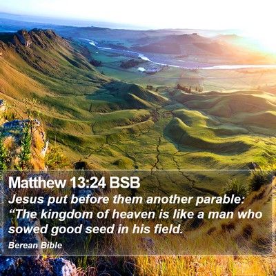 Matthew 13:24 BSB Bible Verse Image