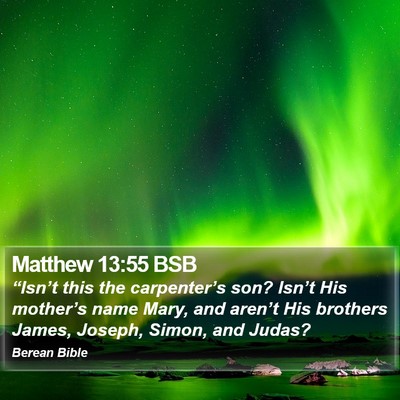 Matthew 13:55 BSB Bible Verse Image
