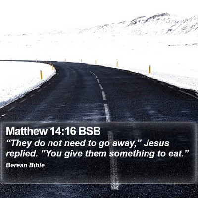 Matthew 14:16 BSB Bible Verse Image