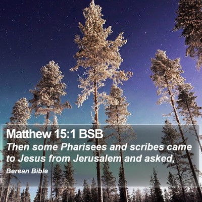 Matthew 15:1 BSB Bible Verse Image