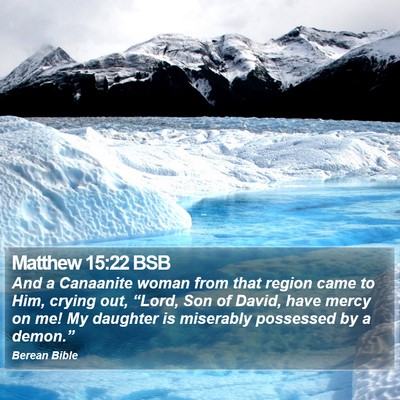 Matthew 15:22 BSB Bible Verse Image