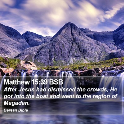 Matthew 15:39 BSB Bible Verse Image