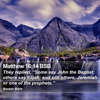 Matthew 16:14 BSB Bible Verse Image
