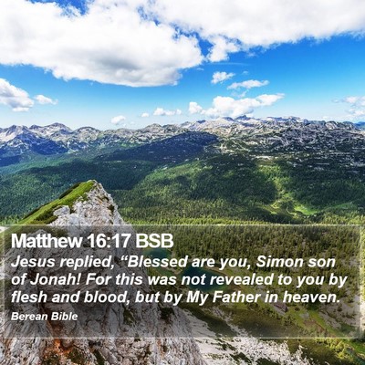 Matthew 16:17 BSB Bible Verse Image