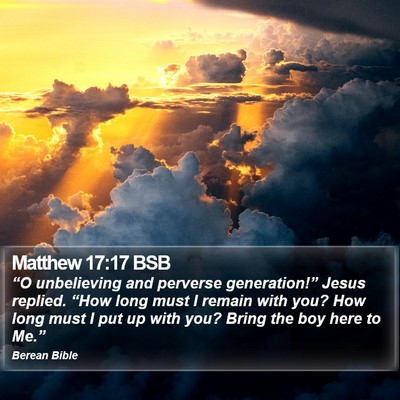 Matthew 17:17 BSB Bible Verse Image