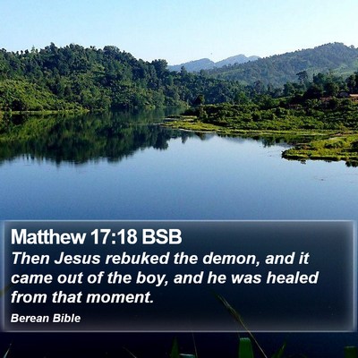 Matthew 17:18 BSB Bible Verse Image