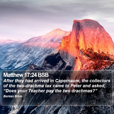 Matthew 17:24 BSB Bible Verse Image