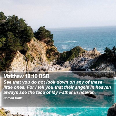 Matthew 18:10 BSB Bible Verse Image