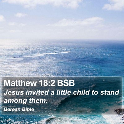 Matthew 18:2 BSB Bible Verse Image