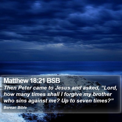 Matthew 18:21 BSB Bible Verse Image