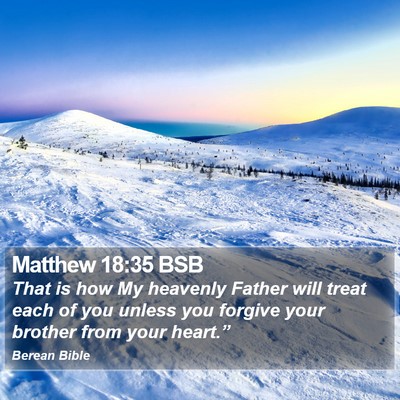 Matthew 18:35 BSB Bible Verse Image