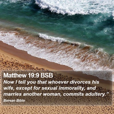 Matthew 19:9 BSB Bible Verse Image